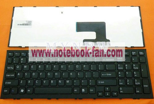 New SONY VPC-YA VPC-YB Keyboard US Black Frame Black 148965731
